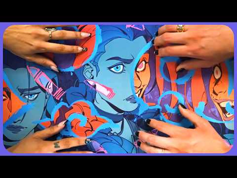 2 Minute ASMR | My friend made this amazing Arcane play mat!