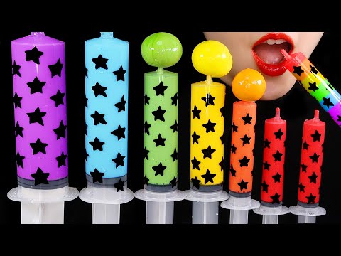 TIKTOK SYRINGE DRINK ASMR TIKTOK SYRINGE MUKBANG 틱톡 주사기 음료수 먹방 ASMR 🌈