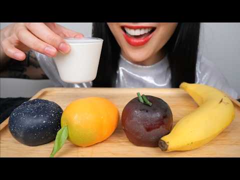FRUIT MOUSSE CAKE (ASMR EATING SOUNDS) NO TALKING | SAS-ASMR