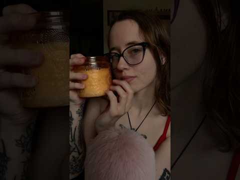 ASMR | Nail Tapping a Glass Candle #asmr #shorts