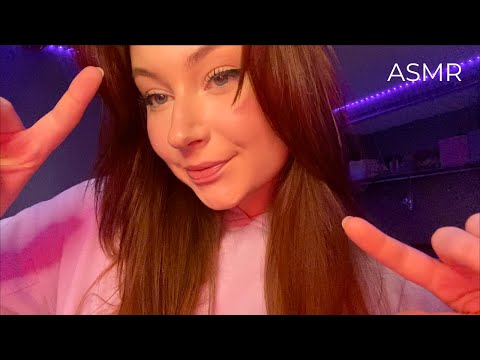 ASMR UP CLOSE HAND MOVEMENTS (Mouth Sounds, Inaudible Whispering)