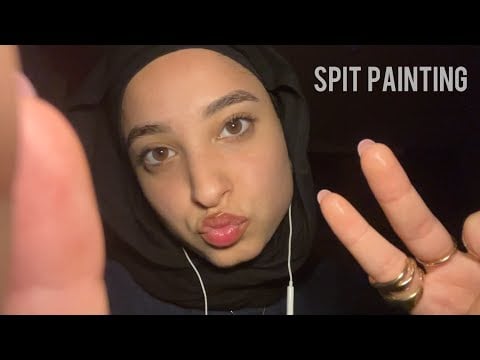 ASMR Spit Painting You | Fast and aggressive mouth sounds💋✨ (10k special) 