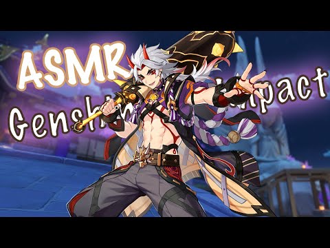 ASMR Genshin Impact Itto Quest CLOSE UP WHISPER