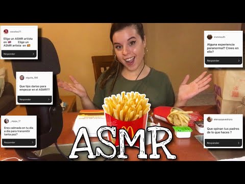 ASMR Mukbang 먹방 comiendo McDonald’s y Respondiendo VUESTRAS preguntas 🤩