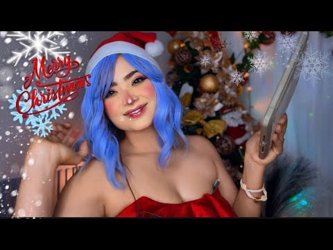 ASMR: ELFA DO NOEL FAZENDO SEU CADASTRO NO POLO NORTE ☃️❄️