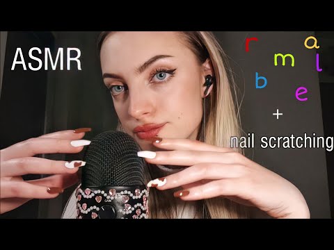 ASMR | WHISPER RAMBLE & NAIL SCRATCHING❤️