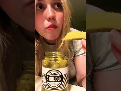 ASMR PICKLE TASTE TEST #asmrsounds #asmreating #pickles
