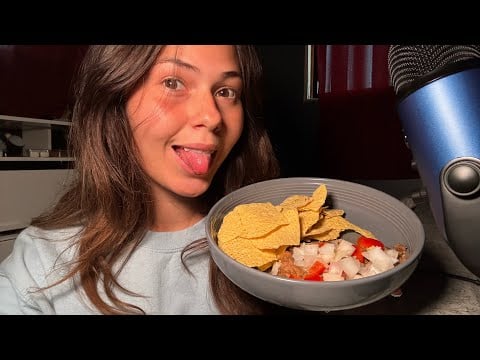ASMR Eating Nachos! (Lots Of Mouth Sounds + Wedding Dress Shopping) 