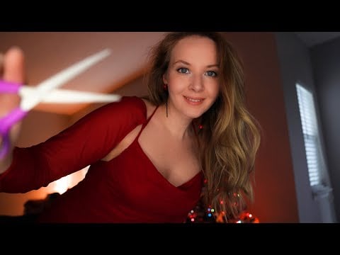 ASMR Christmas haircut for you 🎅