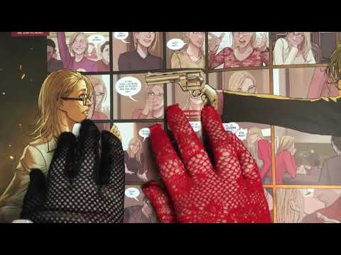 NET GLOVES ❤️🖤 Reading a Comic Book 👄 Part ❸ [[ASMR]]