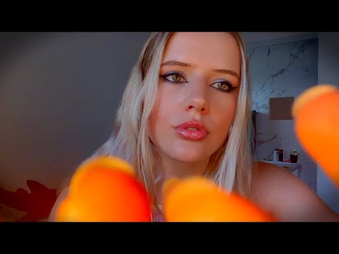 ASMR🤍 brain melting mouth sounds (layered, gum chewing, hand movements)
