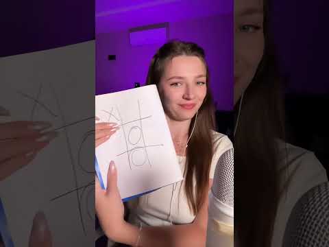 Playing Tic Tac Toe #asmr #asmrsounds #asmrrelax #asmrtingles #asmrwhispers #asmrsleep #relax
