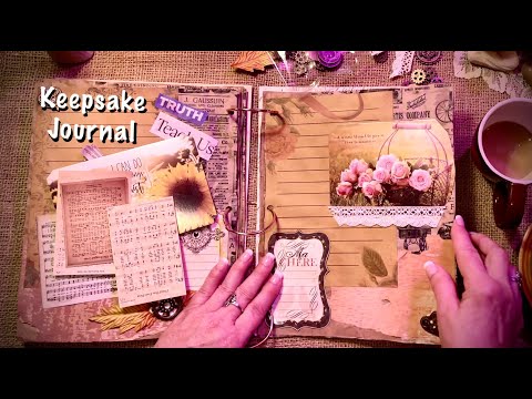 ASMR Keepsake journal! (Soft Spoken only) Collaboration W/ Willowbound Journals. Decorating journal.