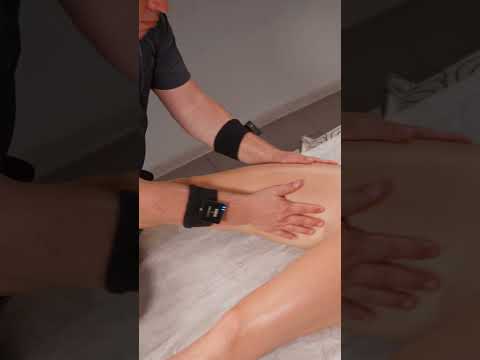 Deep relaxing leg and belly massage for Christina #asmrmassage