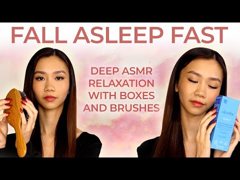 😌 Fall Asleep Fast 💤 Deep ASMR, Relaxation Boxes & Brushes | ASMR Sleep Session 💤📦