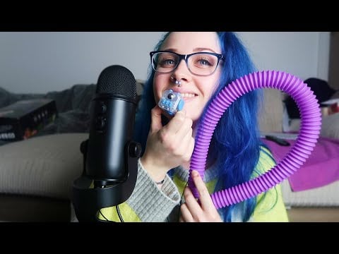 ASMR Fidget Cube Playing & Tube Sounds