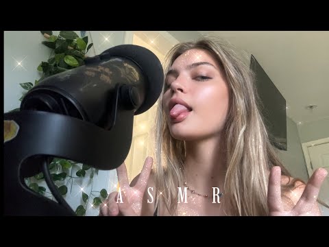 ASMR | Inaudible Whisper Ramble, Tracing Your Face, Mouth Sounds, Clicky Whispers, Repetition