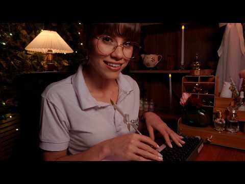 ASMR Check-in na Madrugada em Hotel & Spa de Luxo ✨ Voz suave, limpeza de pele, teclado, etc…