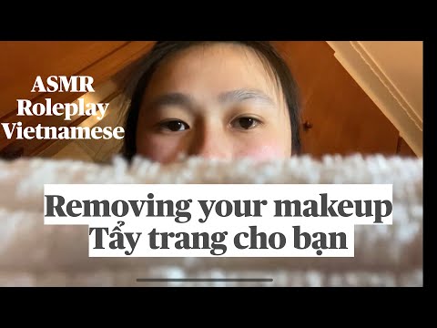 ASMR Vietnam| Roleplay| Remove Makeup and Relaxing Facial Massage Tẩy trang và massage mặt thư giãn