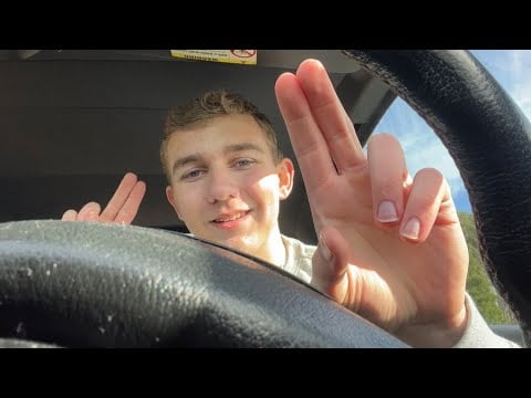 Asmr fast 1 minute cranial nerve exam in my car 🚗⚡️