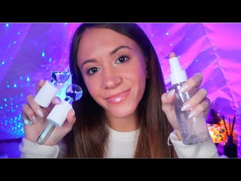 ASMR / Cozy Pampering To Help You Fall Asleep (skincare & face massage)