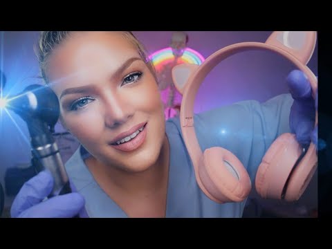 ASMR Otoscope Ear Inspection & Hearing Tests: Beep, Words, Ear to Ear Whispers, Tuning Fork