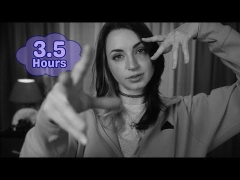 3.5 Hours of Black & White Hand Movements For Sleep | ASMR