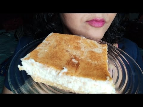 ASMR Postre de arroz con leche y queso crema