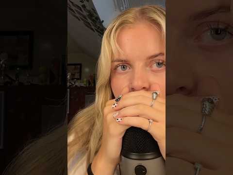 I think I was zoned out this whole video😀 #asmr #fastasmr #mouthsounds #shorts #relax