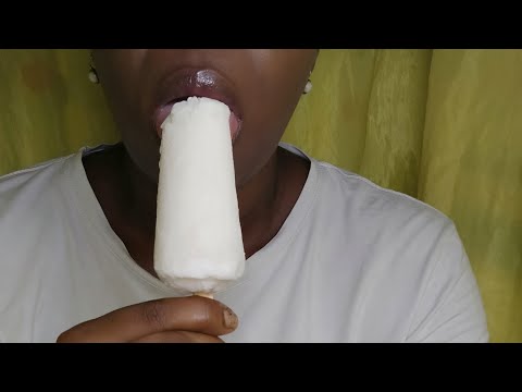 ASMR💫 Comiendo👄 Helado 👅 de Guanabana Cremoso💟 Sonidos Con La Boca 💋