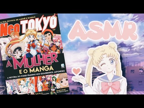 ASMR - FOLHEANDO REVISTA DE ANIME! 🎏