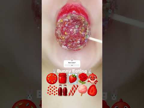 ASMR ❤️Red ball kohakuto eating Mukbang