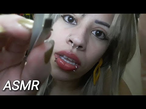 ASMR - FAZENDO SUA SOBRANCELHA | roleplay | toques na tela