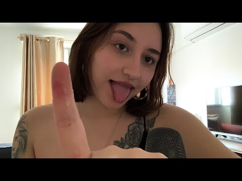asmr spit painting | mouth sounds  🫟