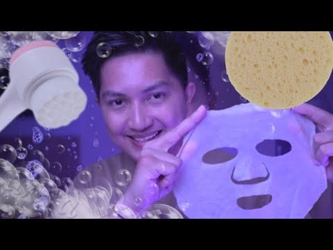 ASMR Facial Wash | Membersihkan Muka Sebelum Tidur