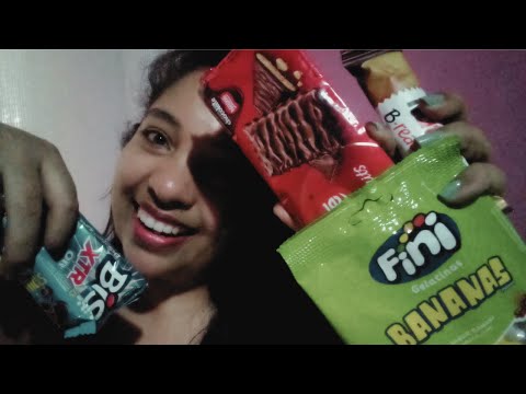 ASMR PROVANDO DOCES PELA PRIMEIRA VEZ| MUKBANG, SONS DE MASTIGAÇÃO| Greiciane Relaxing