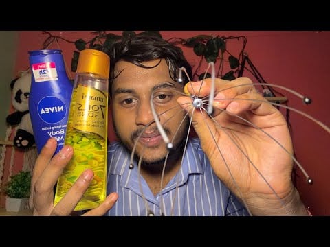 ASMR Let Me Melt Your Stress 💆 Head Massage, Face Massage & Ear Cleaning for Sleep 😴