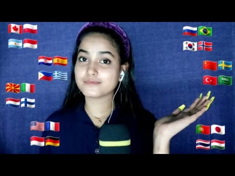 ASMR "Book" in 35+ Different Languages with Tingly Mouth Sounds