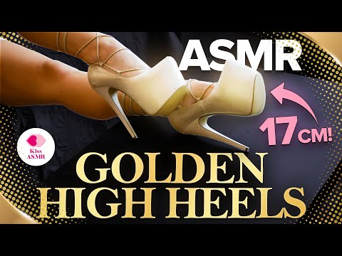 ASMR | Gold High Heels (No Talking) 4K