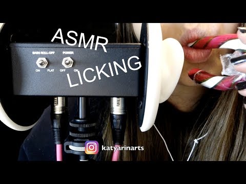 ASMR LICKING ON CHRISTMAS CANDY I Extreme Sounds