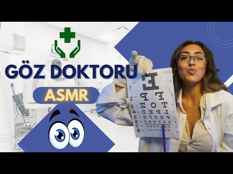 4K ASMR Göz Muayenesi | Göz Doktoru Roleplay | Türkçe ASMR