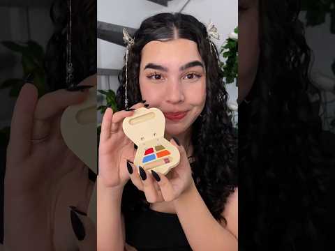 POV: maquiando sua cara de pau com produtos de madeira 🪵 #makeup #asmr