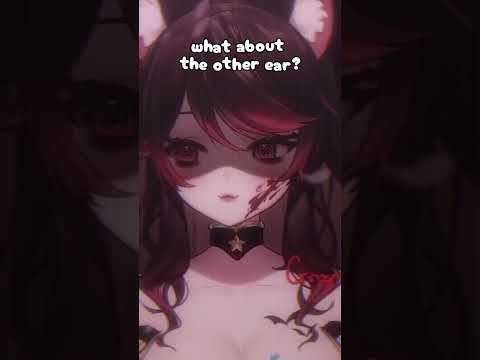 cat gf snacks in your ear💛😍🥰#shorts #vtuber #asmr