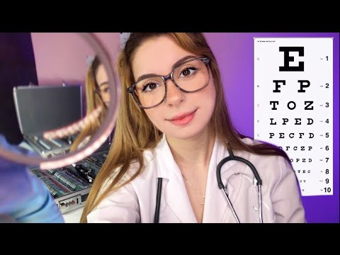 ASMR Eye Exam Lens 1 OR 2 TEST Realistic Medical Roleplay 👓 Glasses Fitting, Orbital Light Exam