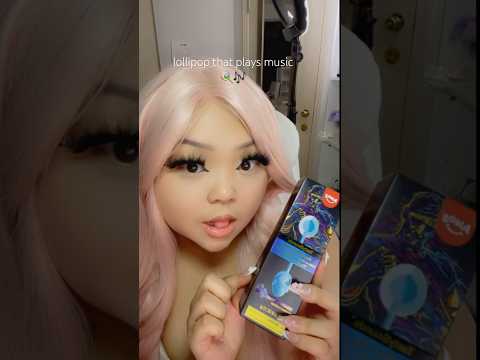 LOLLIPOP THAT PLAYS MUSIC #asmr #mukbang #eatingsounds #mouthsounds