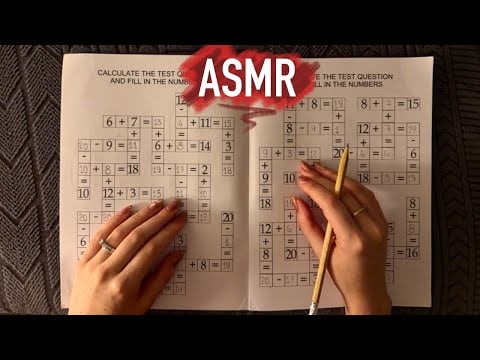 ASMR 😴 - ➕ SUPER SIMPLE maths to help you drift off - Clicky Whispers