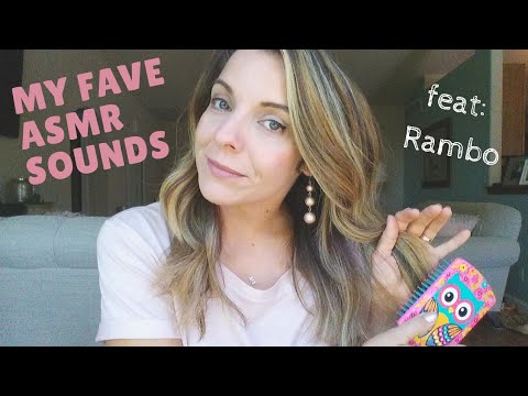 ASMR - My favorite ASMR sounds - Medical Gloves  - Hair Brushing -  Bamboo  - Relaxing