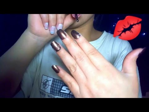 ASMR | Colocandome Uñas Postizas 💅