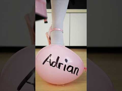 Boom - Balloon Stomp #highheels #crush #legs #foot #shorts #asmr #fun # ...