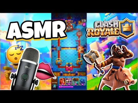 ASMR Français • CHUCHOTEMENT PUISSANTS ET PROCHE DU MICRO SUR CLASH ROYAL POUR DORMIR 😴 